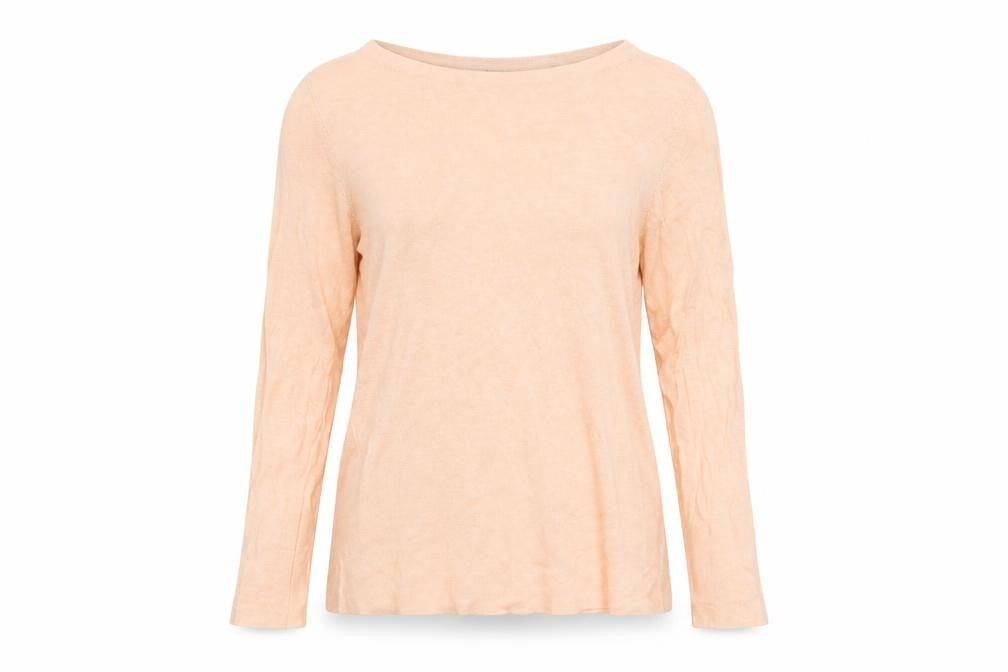 Marks & Spencer Women's Beige Cotton Blend Long Sleeve Jumper Size 12
