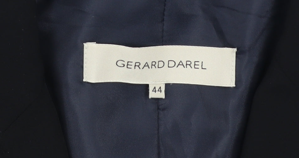 Gerard Darel Women's Black Regular Fit Blazer Jacket Size 16