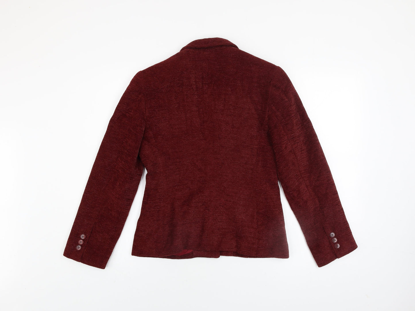 Donna Rae Women's Red Wool Blend Blazer Jacket Size 8