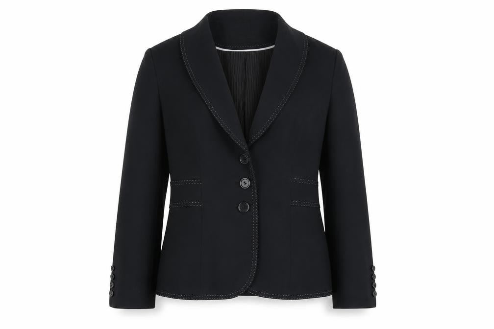 Next Women Black Tailored Shawl Lapel Blazer Size 14