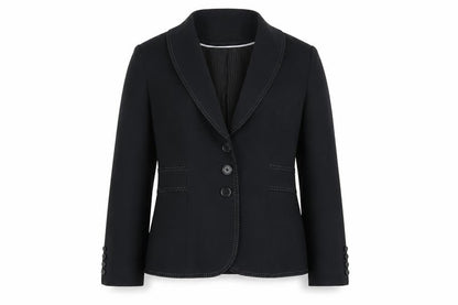 Next Women Black Tailored Shawl Lapel Blazer Size 14