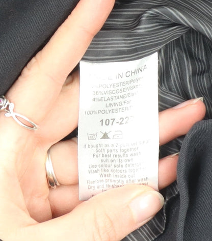 Next Women Black Tailored Shawl Lapel Blazer Size 14