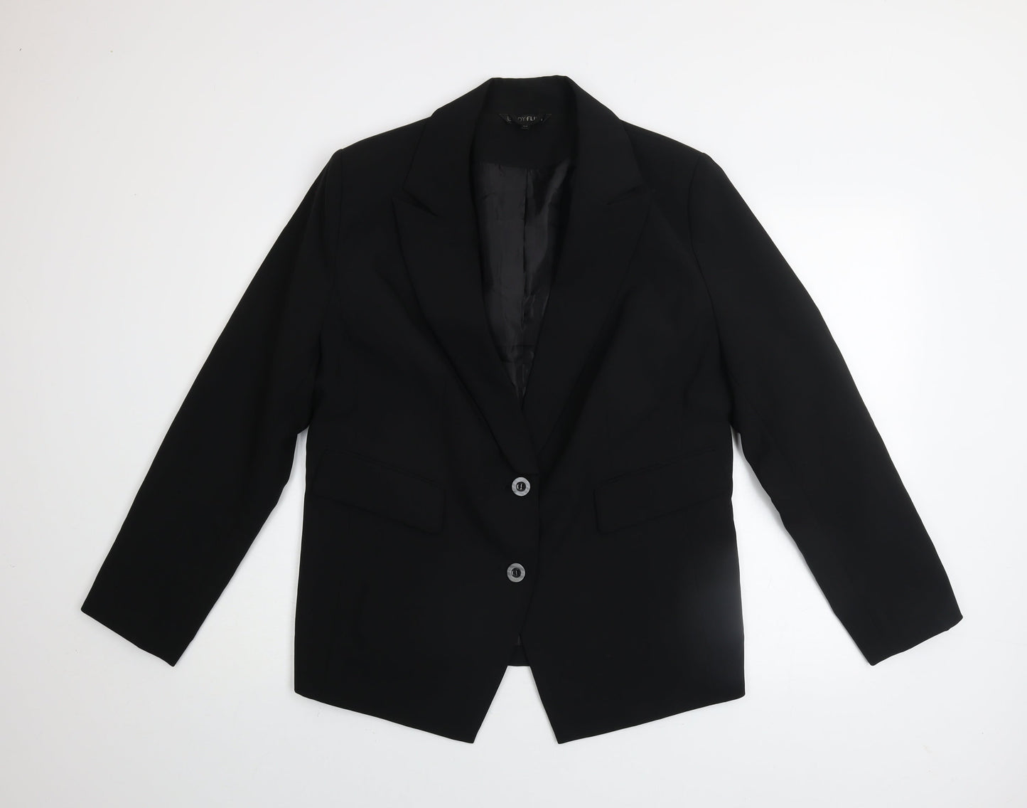 Bodyflirt Womens Black Polyester Blazer Jacket Size 20 Regular