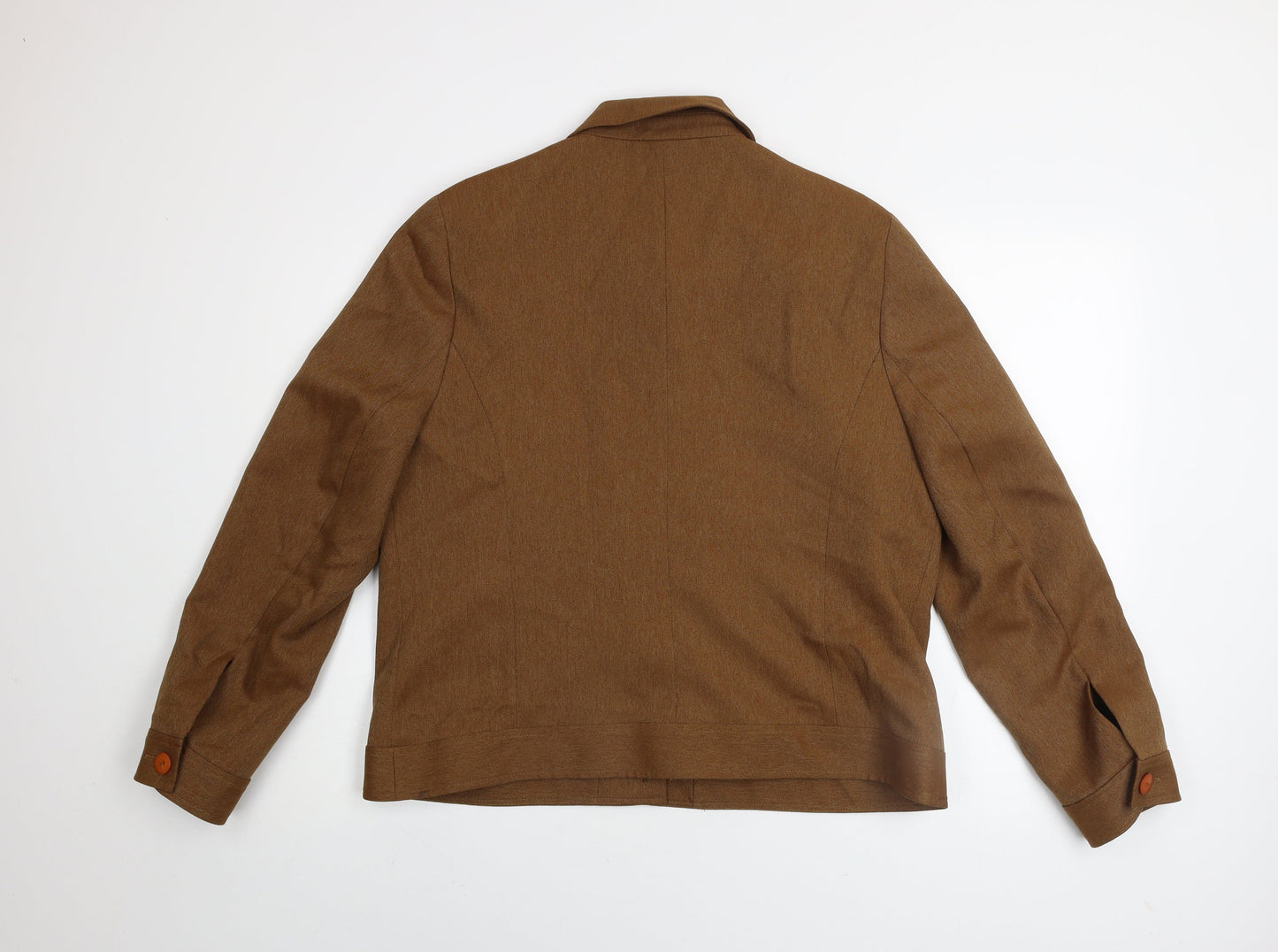 Slimma Women’s Brown Polyester Lined Short Jacket Size 18