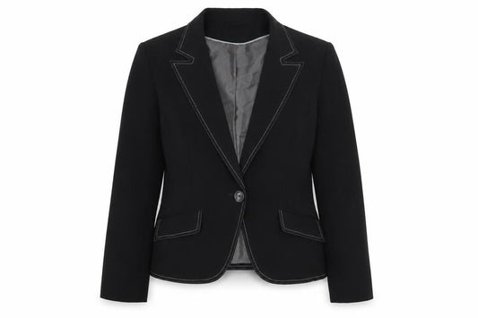 Dorothy Perkins Women Black Size 14 Classic Single-Breasted Blazer