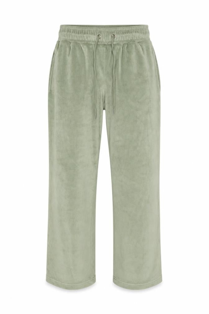 Cotton Traders Womens Green Size 10 Velour Drawstring Sweatpants