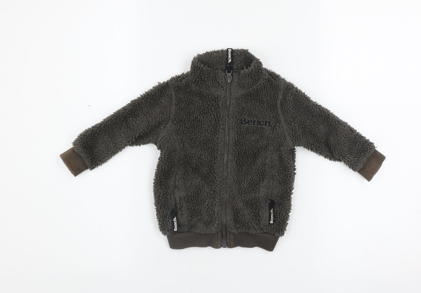 Bench Unisex Baby Brown 6-12 Months Fleece Zip Jacket – Soft & Lined