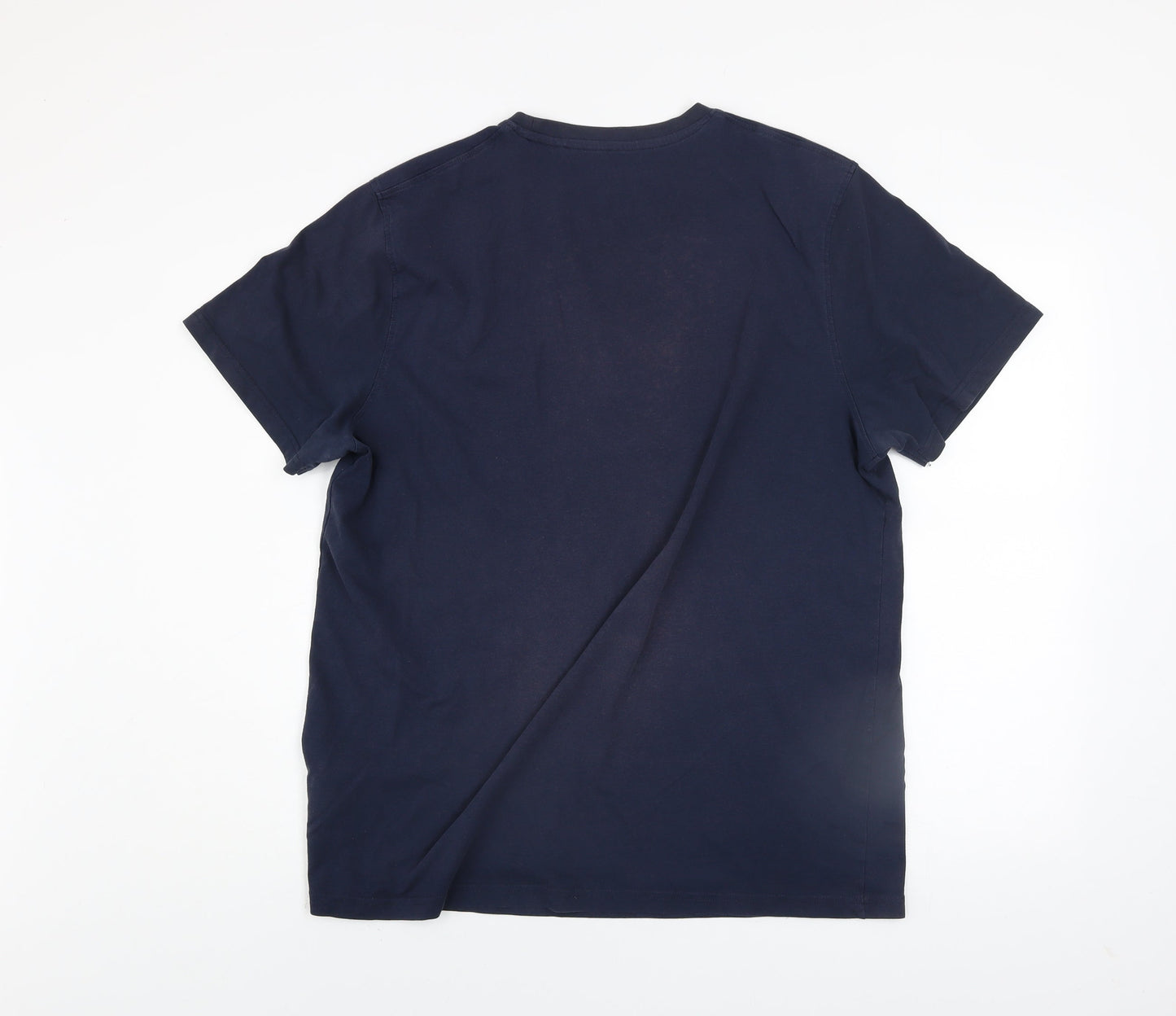 Mountain Warehouse Men Blue Graphic Mountain Print T-Shirt L