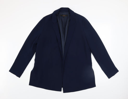Next Women’s Blue Tailoring Blazer Size 12 Regular Fit Jacket