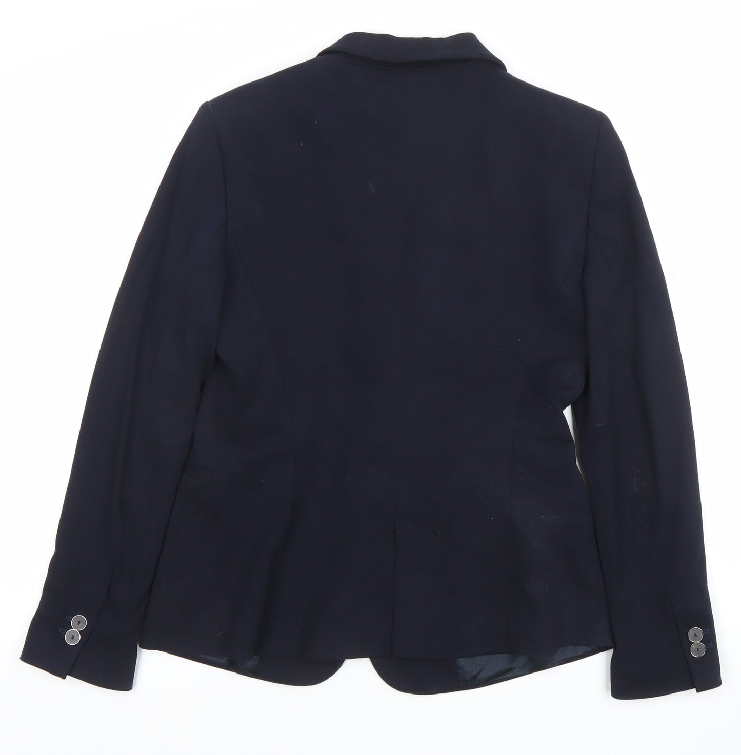 Zara Women's Blue Slim Fit Single-Breasted Lined Blazer Size 12