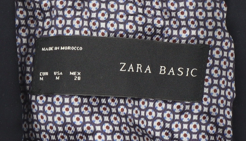 Zara Women's Blue Slim Fit Single-Breasted Lined Blazer Size 12