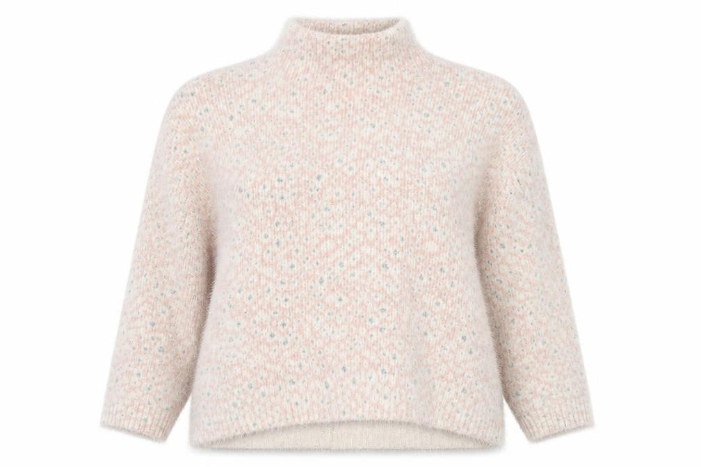Next Women’s Pink High Neck Chunky Knit Pullover Jumper Size 20