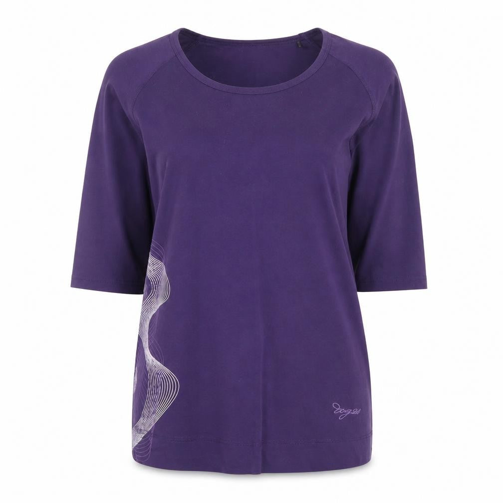 Tog 24 Womens Purple Technical Cotton 3/4 Sleeve T-Shirt Size 12