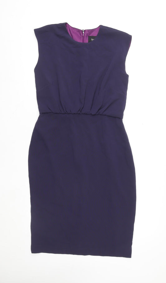 fee G Women Purple Sheath Sleeveless Knee Length Formal Dress Size 14