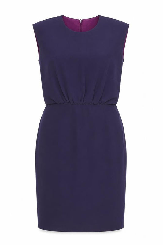 fee G Women Purple Sheath Sleeveless Knee Length Formal Dress Size 14