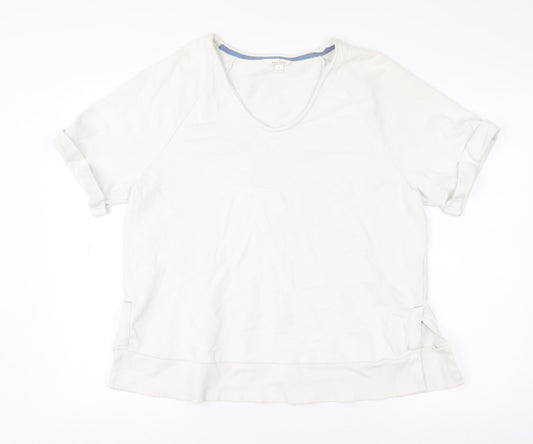 Marks and Spencer Per Una Women White Medium Pullover Sweatshirt