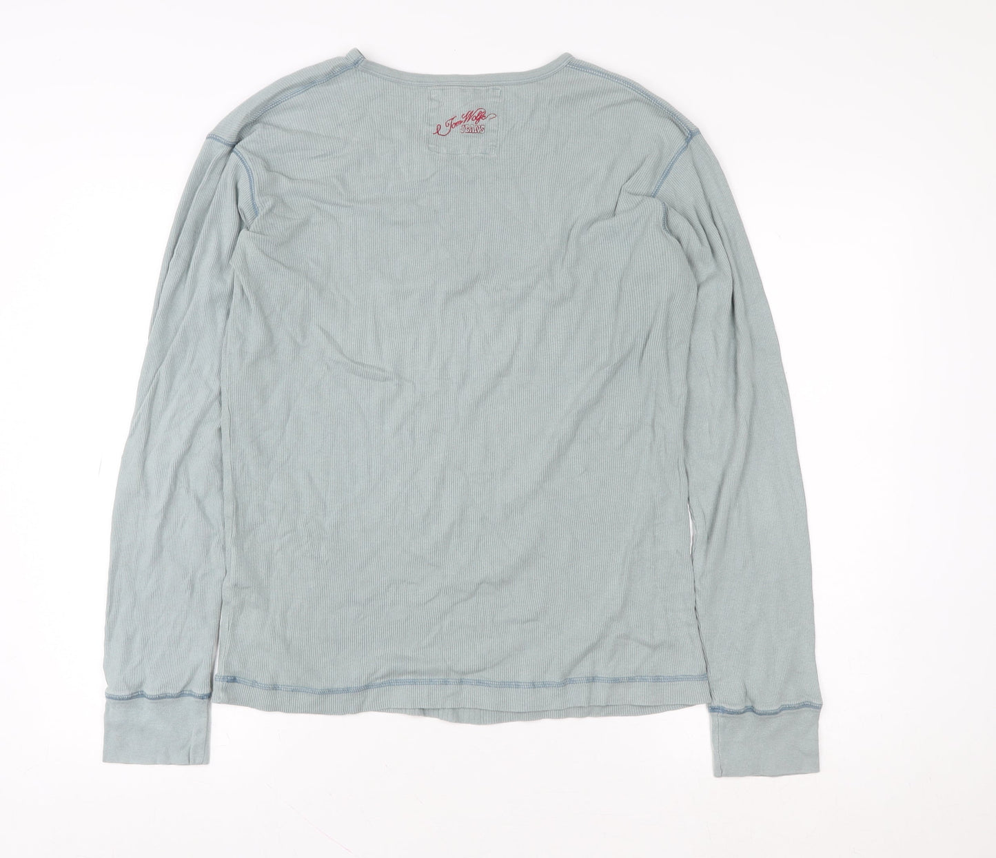 Tom Wolfe Jeans Women’s Blue Long Sleeve Cotton T-Shirt XL