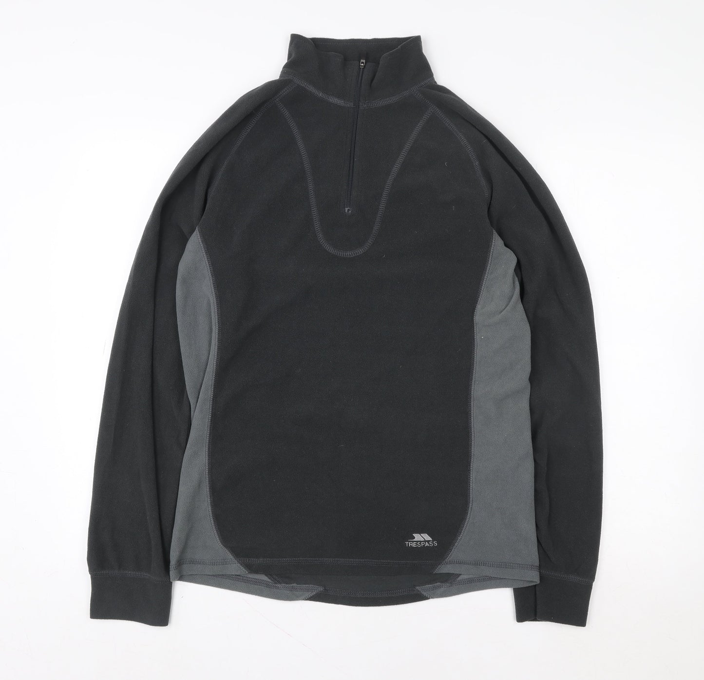 Trespass Men's Black M Fleece 1/4 Zip Pullover Sweatshirt