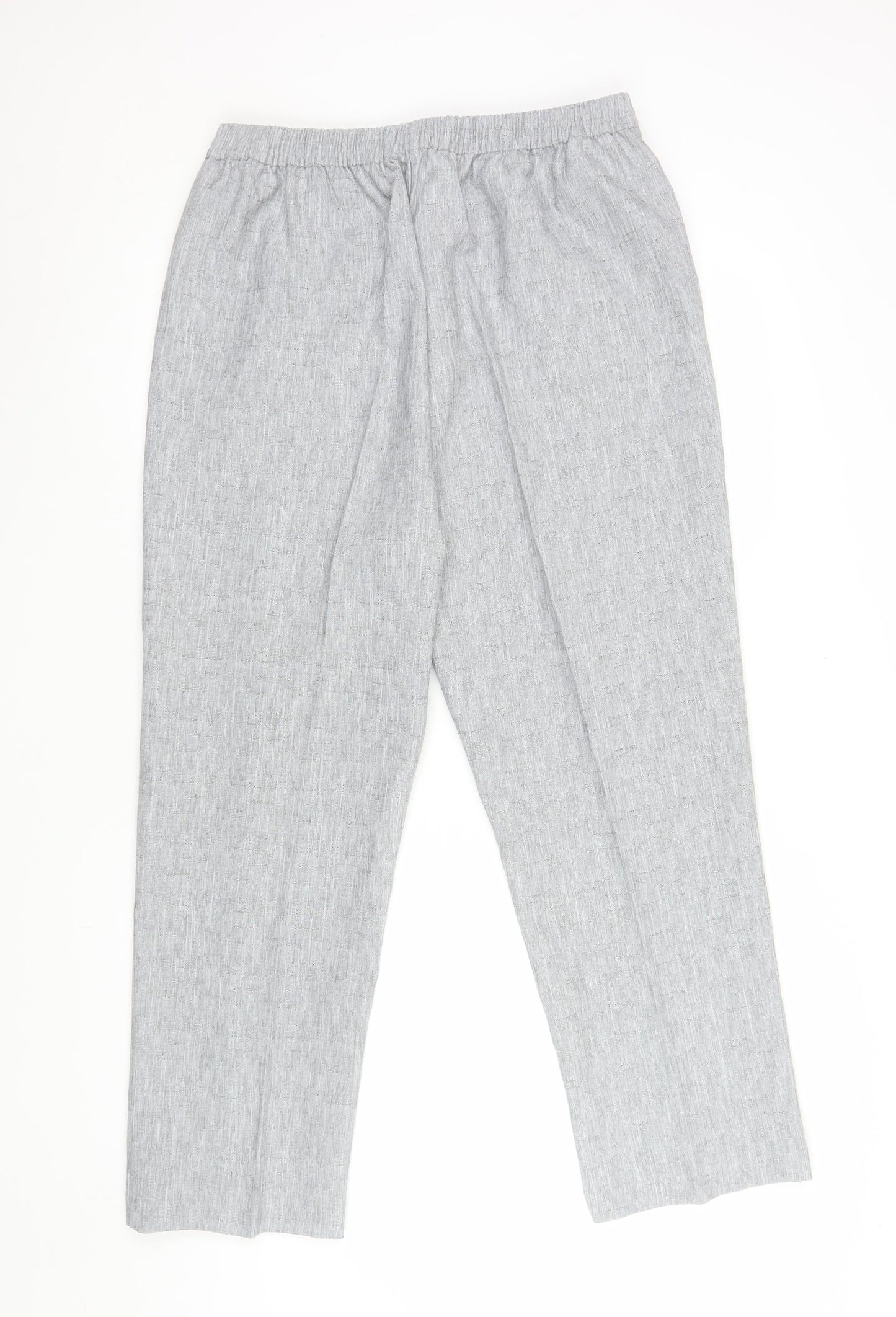 Honor Millburn Women's Grey Size 18 Straight Leg Trousers