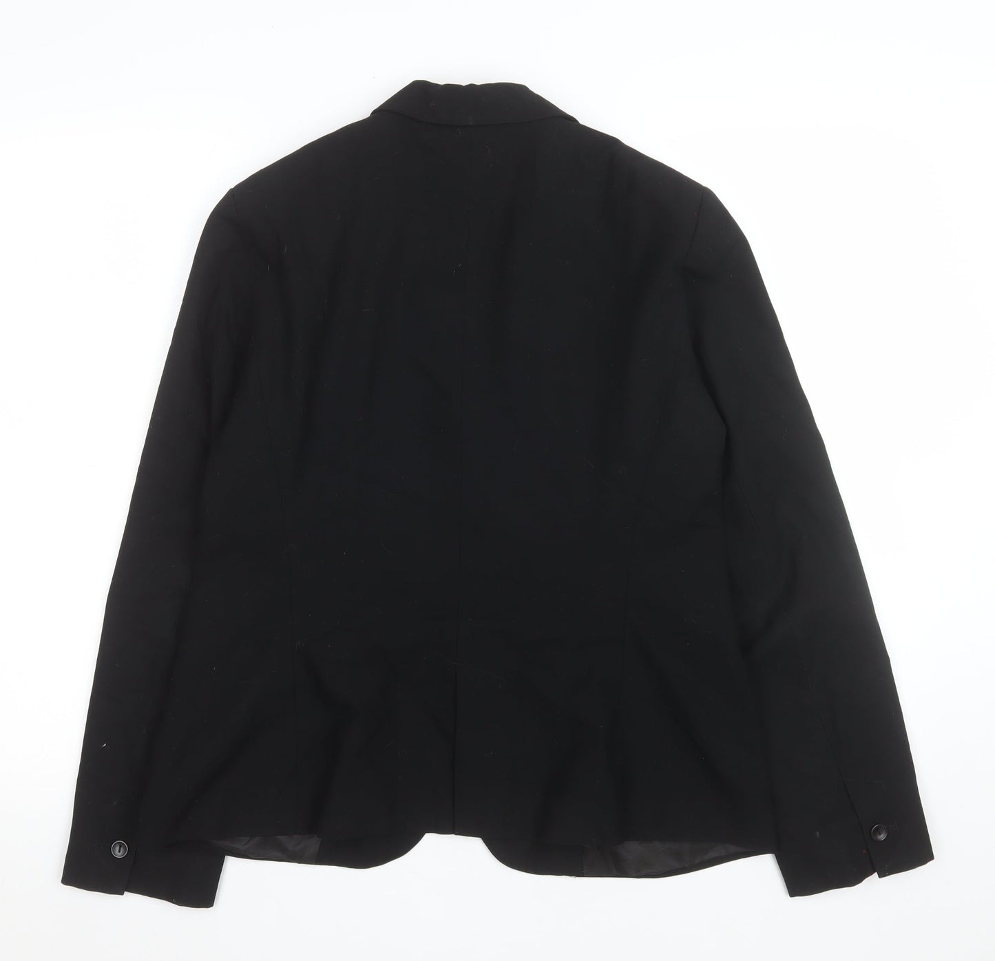 Zara Women Black Size 12 Single-Breasted Blazer Jacket