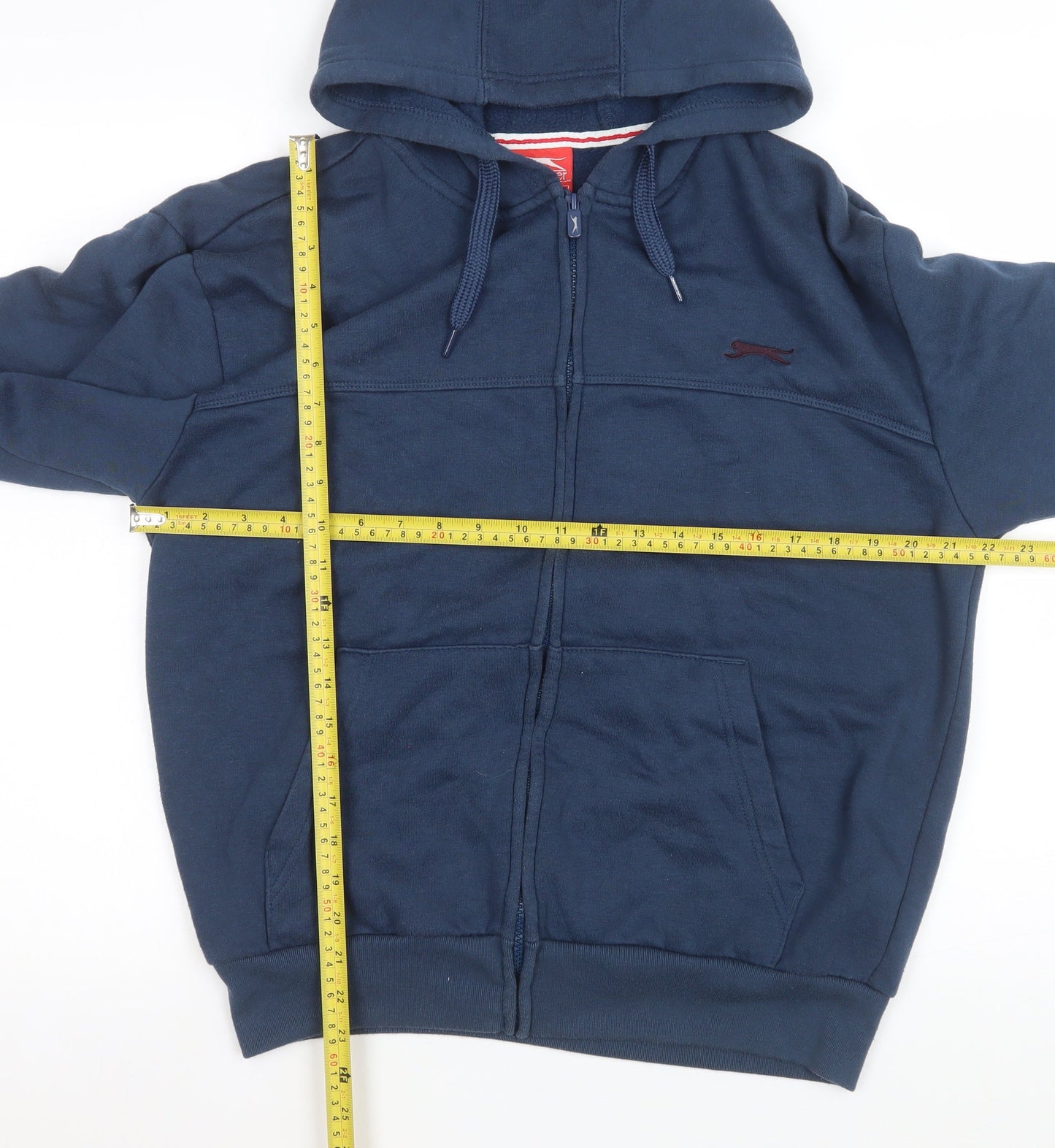 Slazenger Women's Blue Hooded Full Zip Fleece Jacket Size M
