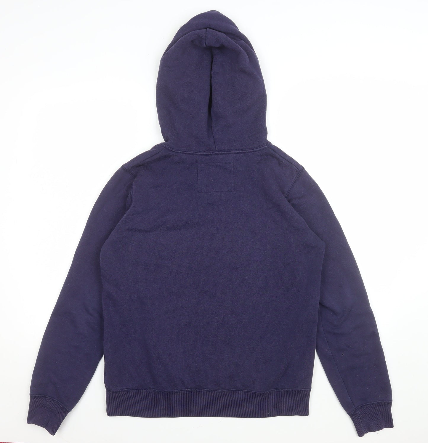 Jack Wills Womens Navy Blue Pullover Hoodie UK 12 Cotton Blend
