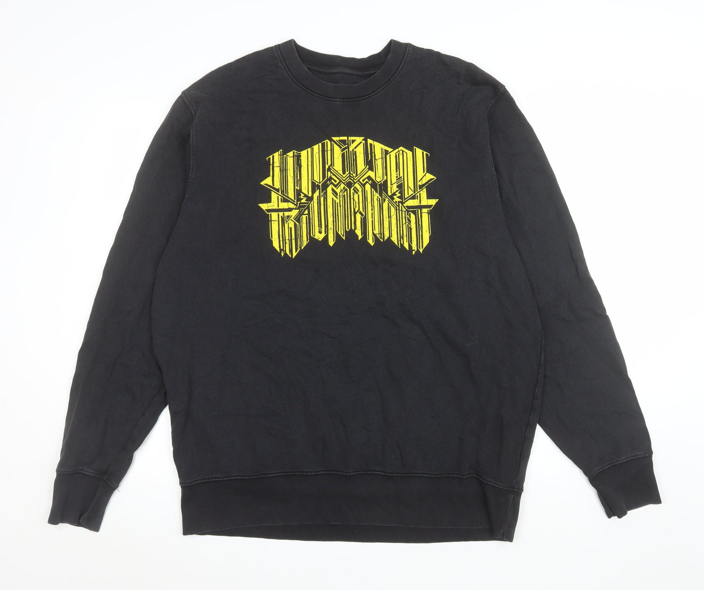 Stanley/Stella Men's Black Graphic Print Sweatshirt XL Cotton