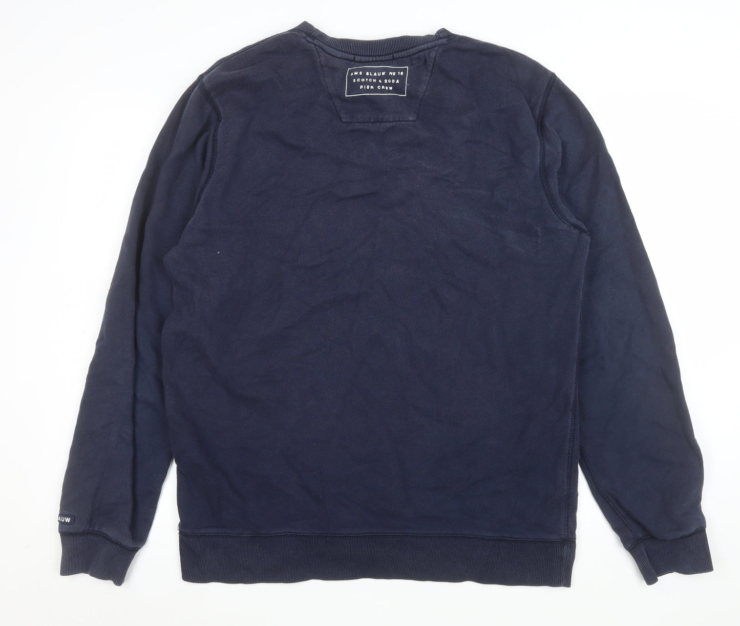 Scotch & Soda Men's Blue XL Pullover Sweatshirt Crew Neck