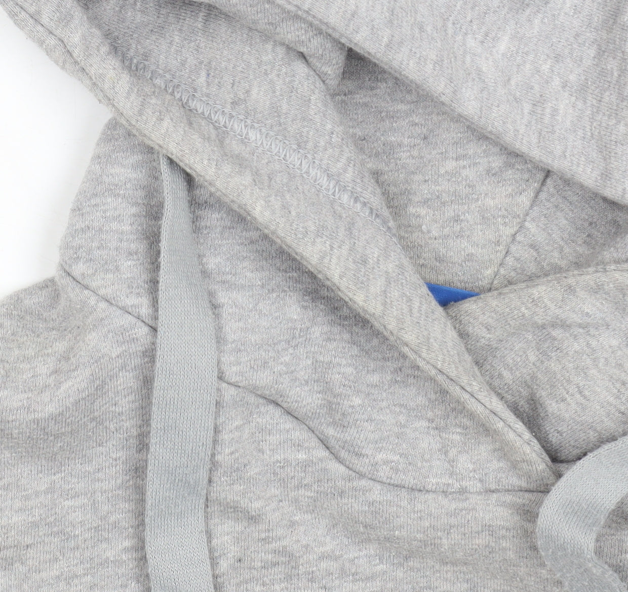 Adidas Womens Grey Hoodie Size 6 Pullover Cotton Blend Hooded Sweatshirt