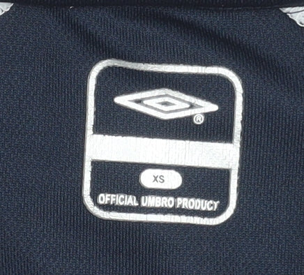 Umbro Unisex Adults Black XS Long Sleeve V-Neck Training Top