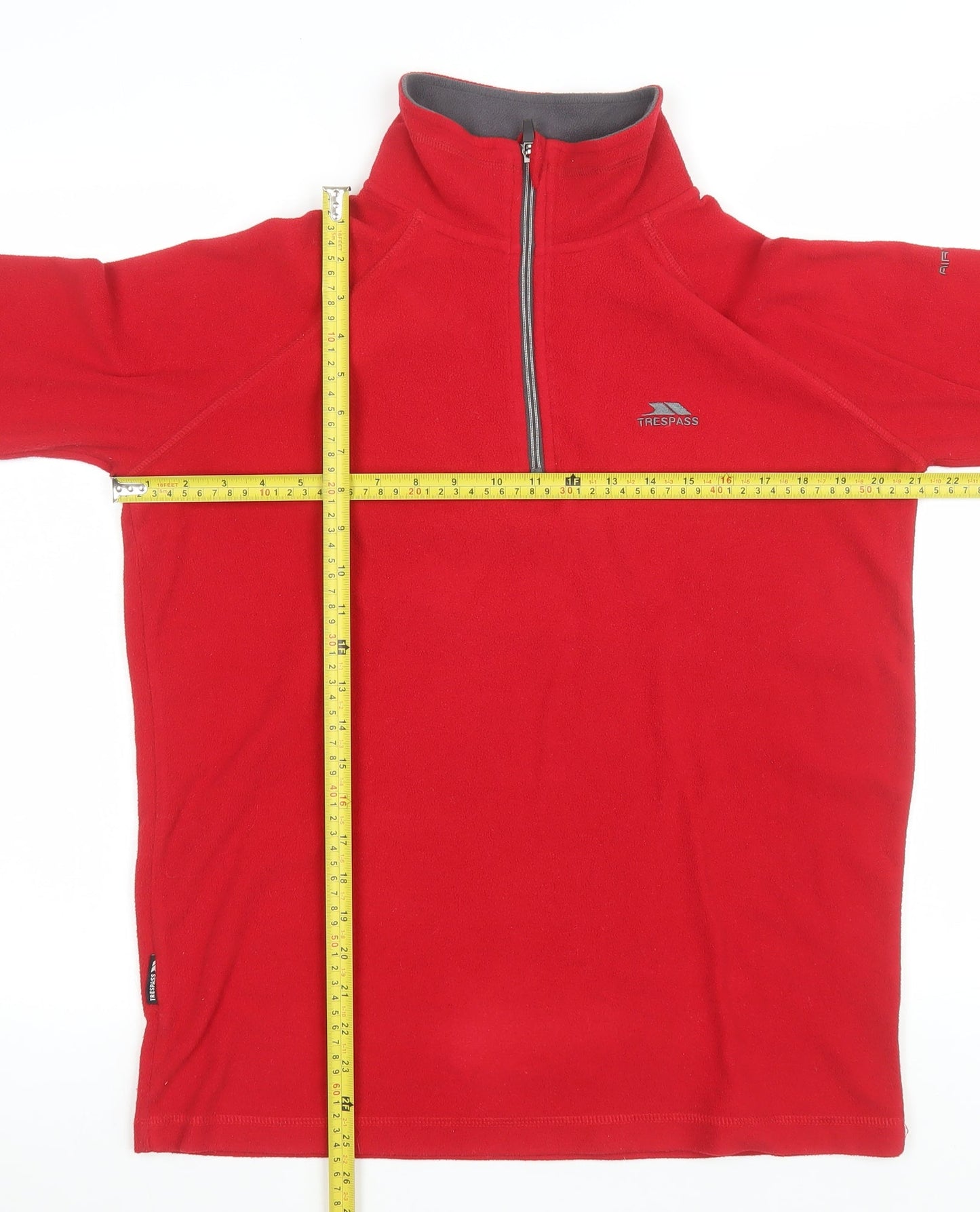 Trespass Men's Red XS Fleece 1/2 Zip Pullover Sweatshirt
