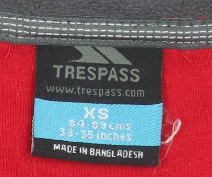 Trespass Men's Red XS Fleece 1/2 Zip Pullover Sweatshirt