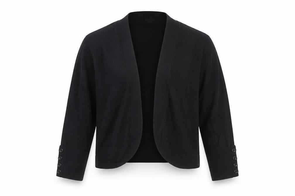 Debenhams Women Black Petite Size 14 Cardigan Knit Viscose Blend