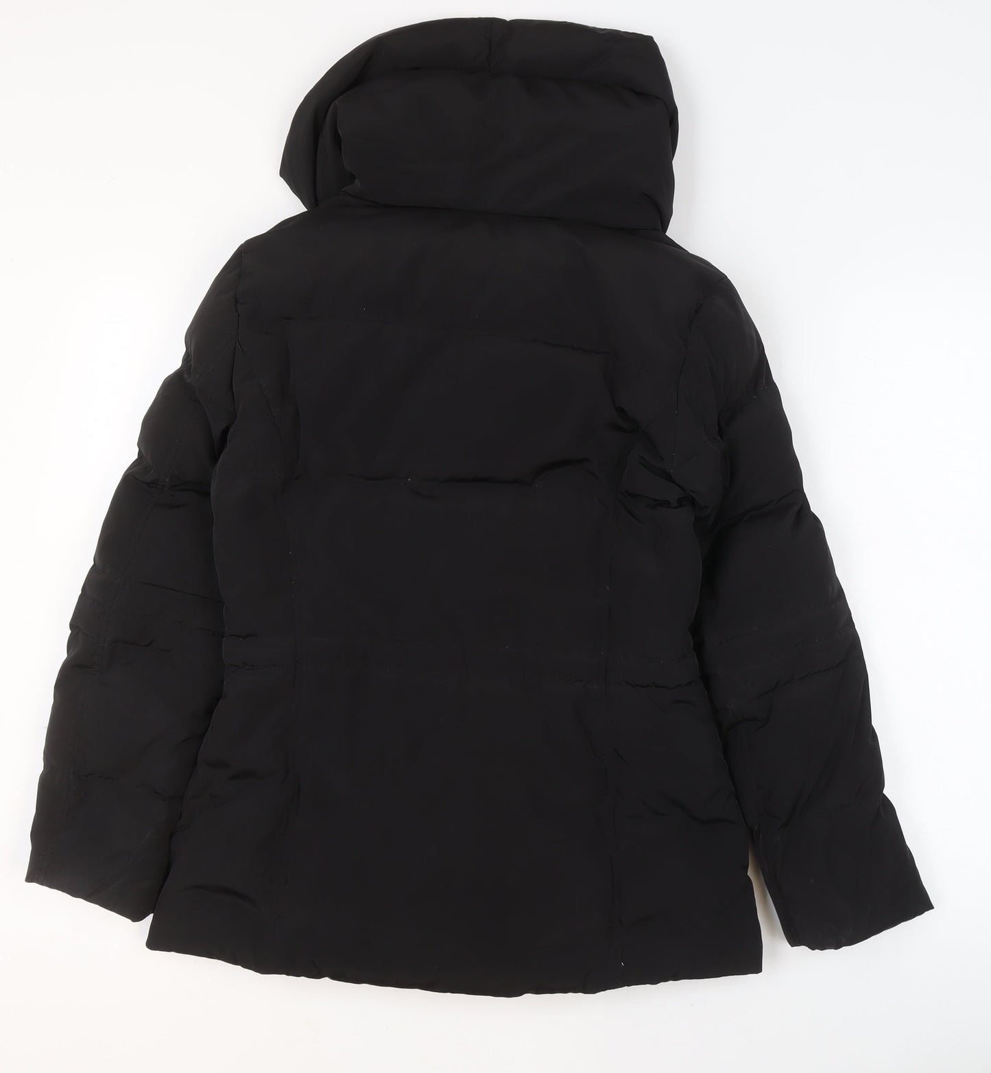 Betty Jackson Black Women's Size 10 Black Hooded Puffer Jacket