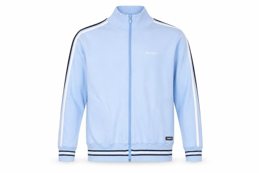 Turnstyle Boys Blue MCFC Track Jacket Size 16 Regular Fit Full Zip
