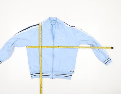 Back view of Turnstyle boys’ blue mcfc track jacket, size 16, regular fit full zip