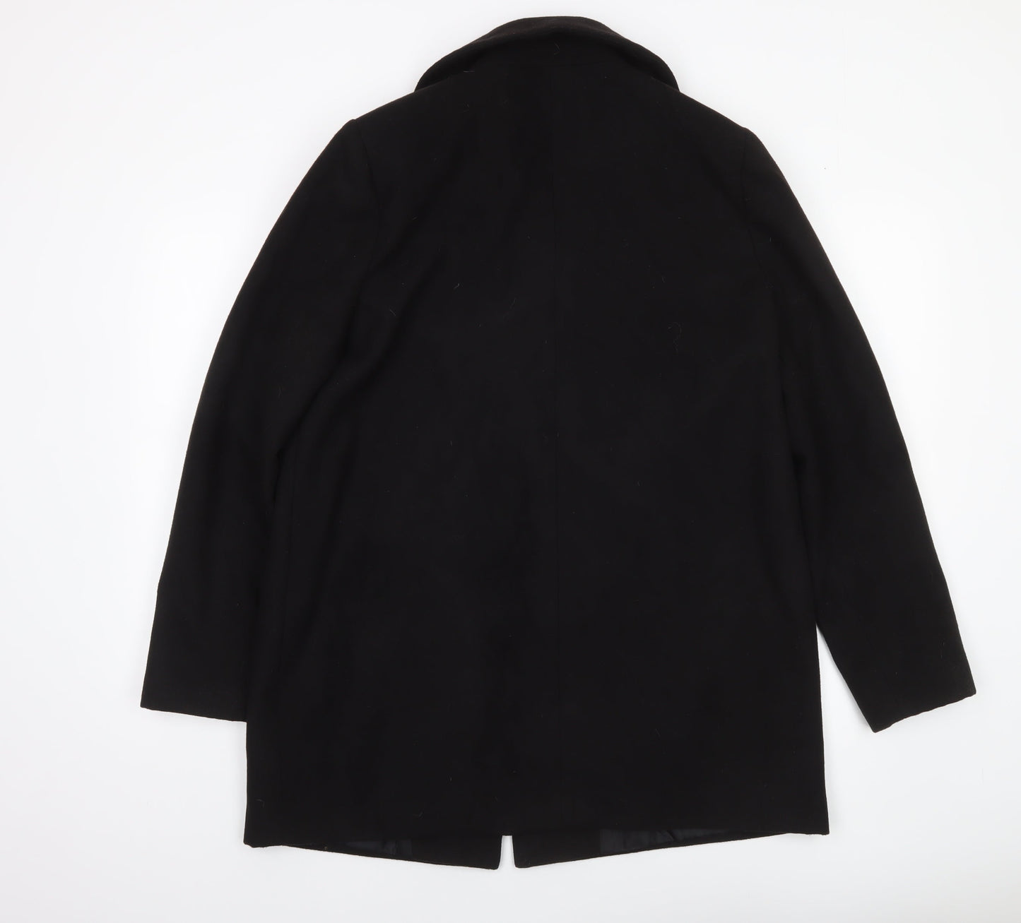 ASOS Women’s Black Mid Length Overcoat Size 14 Regular Fit