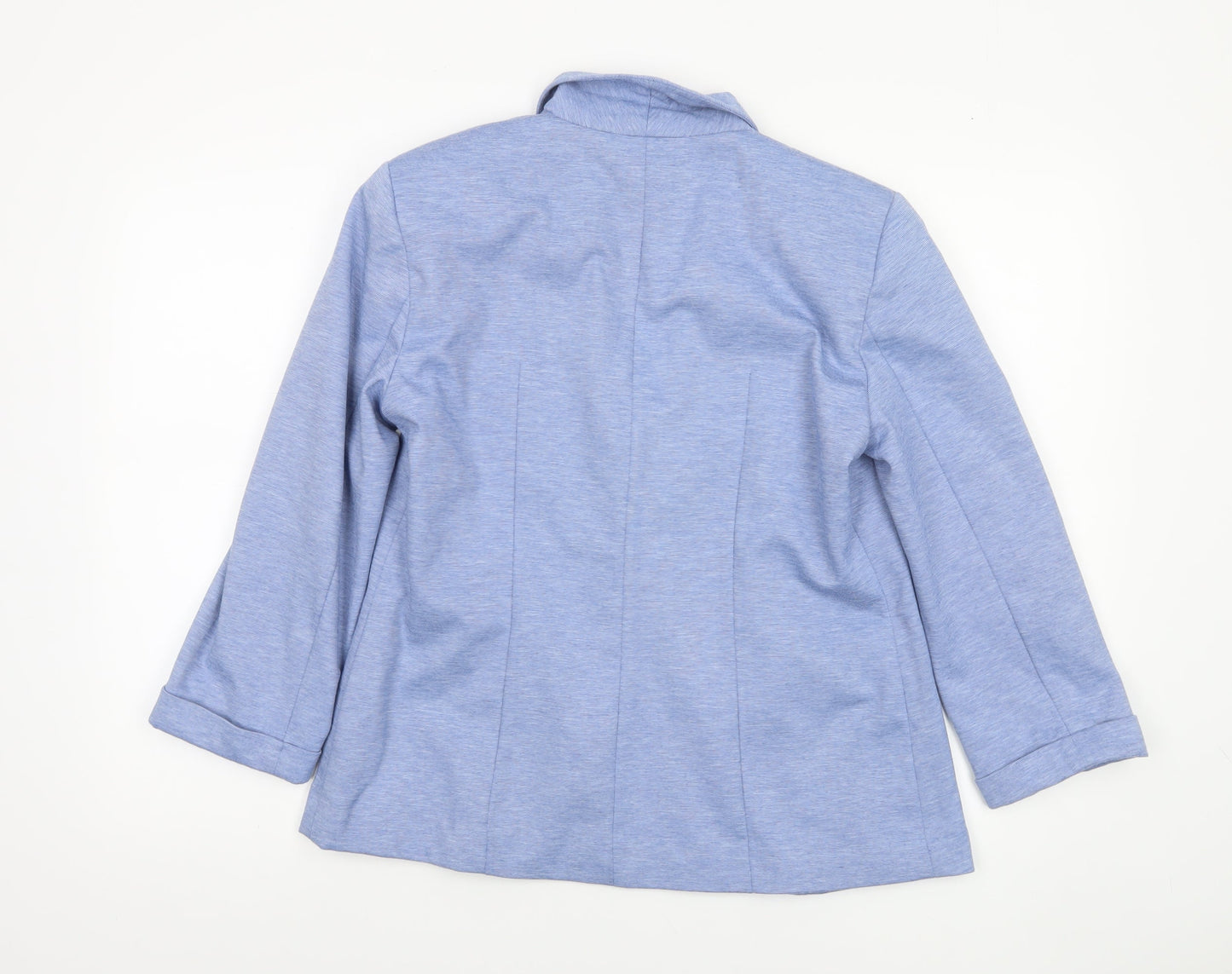 Miss Selfridge Women Blue Size 14 Shawl Collar Blazer Jacket