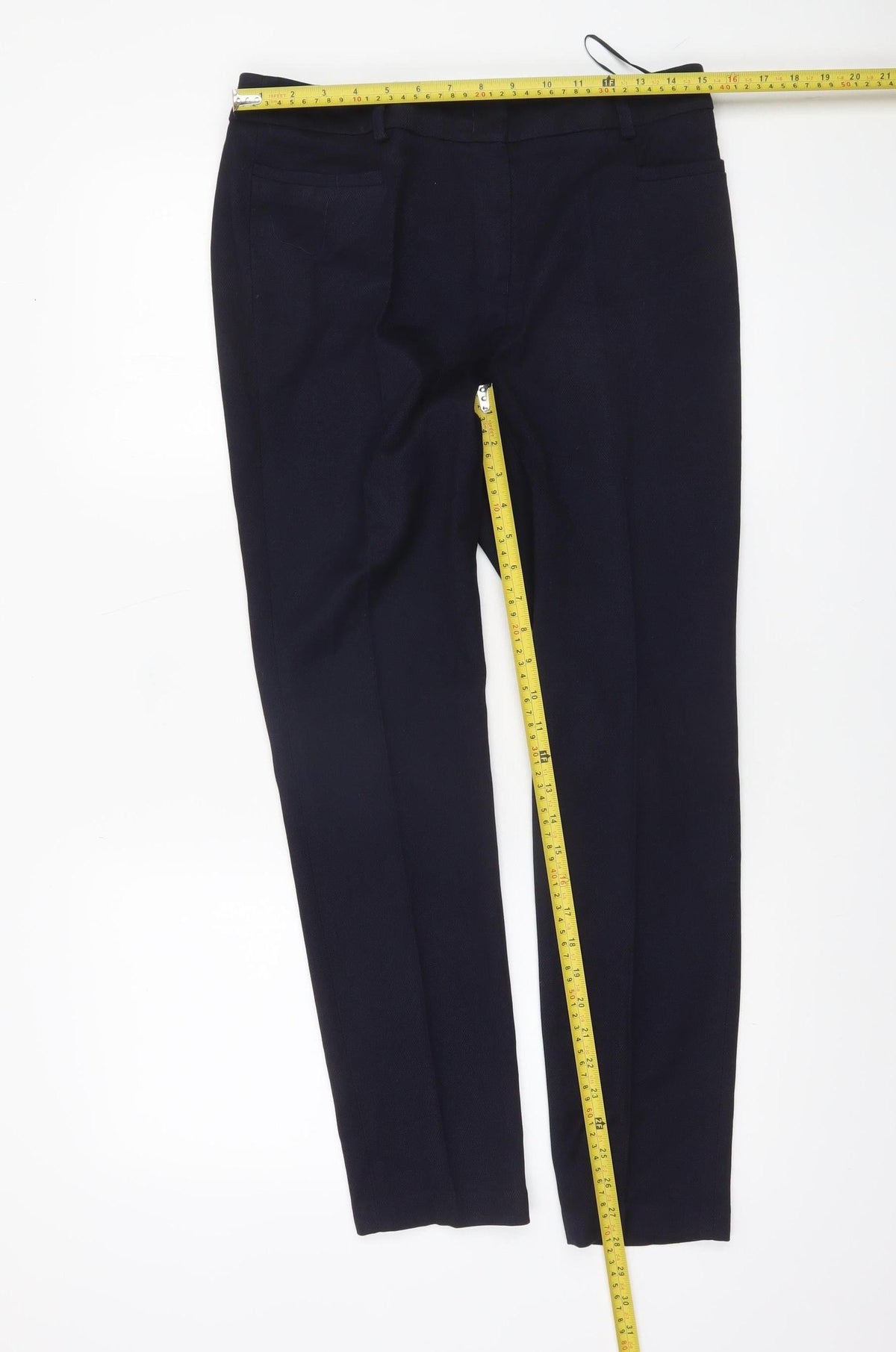 Next Women’s Blue Slim Fit Stretch Trousers Size 10L
