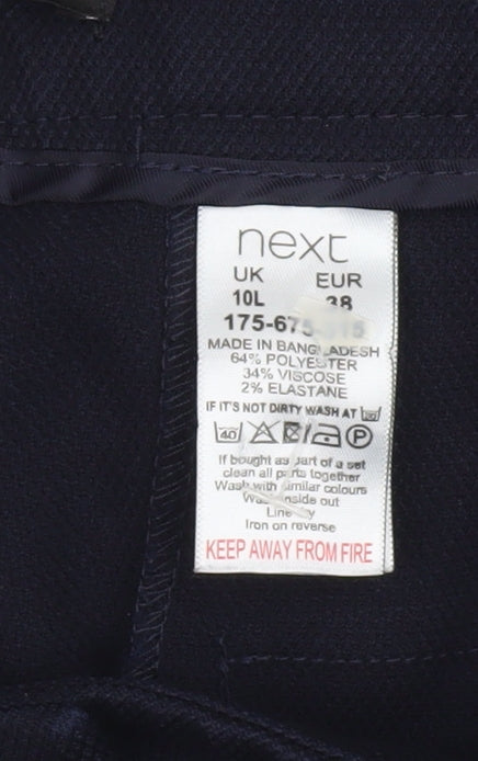 Next Women’s Blue Slim Fit Stretch Trousers Size 10L