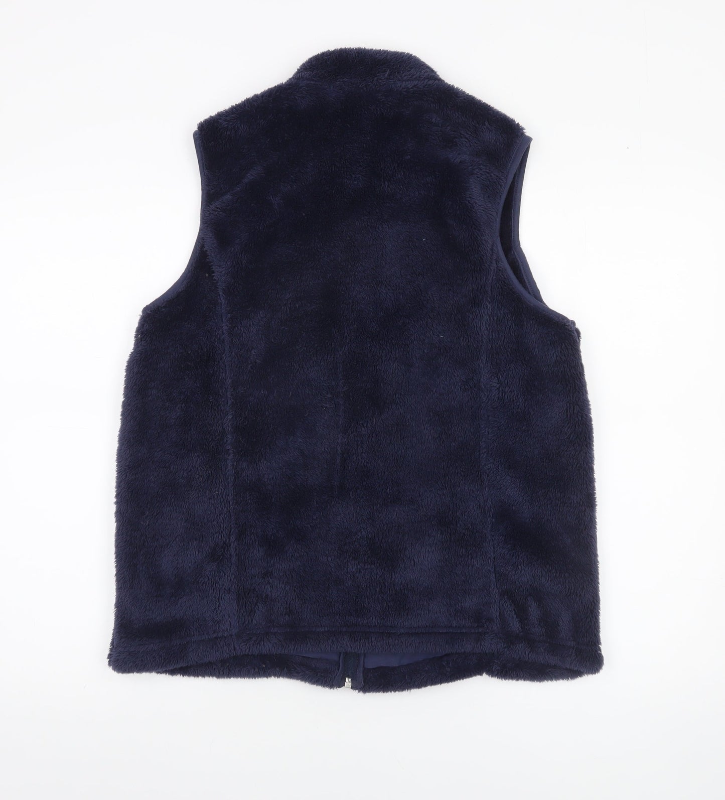 Croft & Barrow Women's Blue Faux Fur Fleece Waistcoat Size 16 Plus