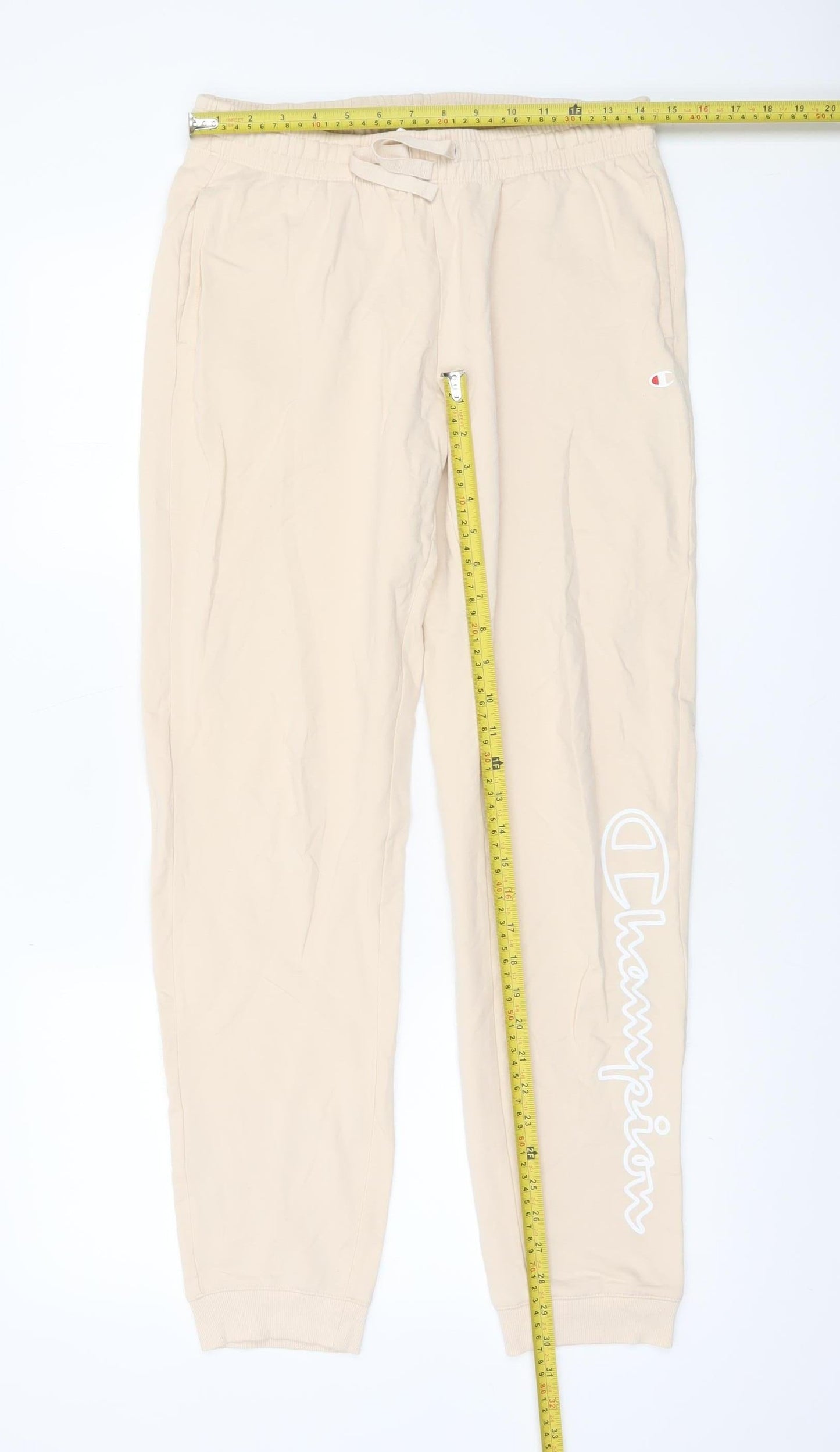 Champion Women Beige Jogger Trousers Medium Elastic Waist