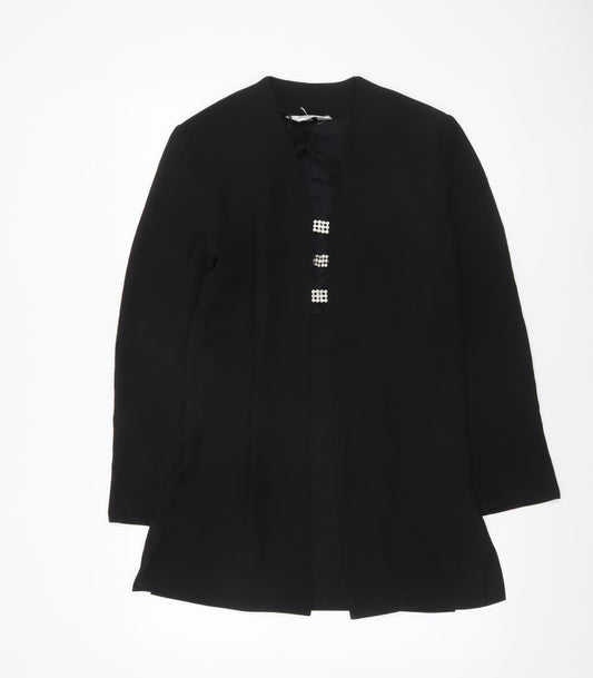 Whimsy Women's Black Mid-Length Blazer Jacket Size 10