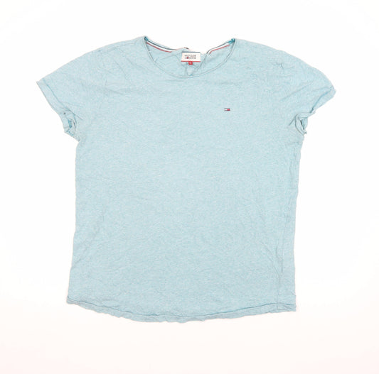Hilfiger Denim Men's Blue Crew Neck Short Sleeve T-Shirt L