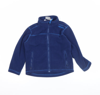 Additional front view of TOG24 boys’ blue fleece zip up basic jacket 7-8 years