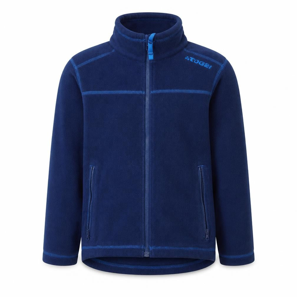 TOG24 Boys Blue Fleece Zip Up Basic Jacket 7-8 Years
