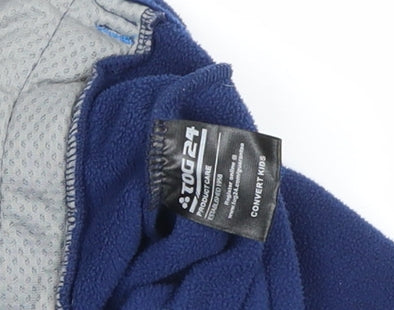 TOG24 Boys Blue Fleece Zip Up Basic Jacket 7-8 Years