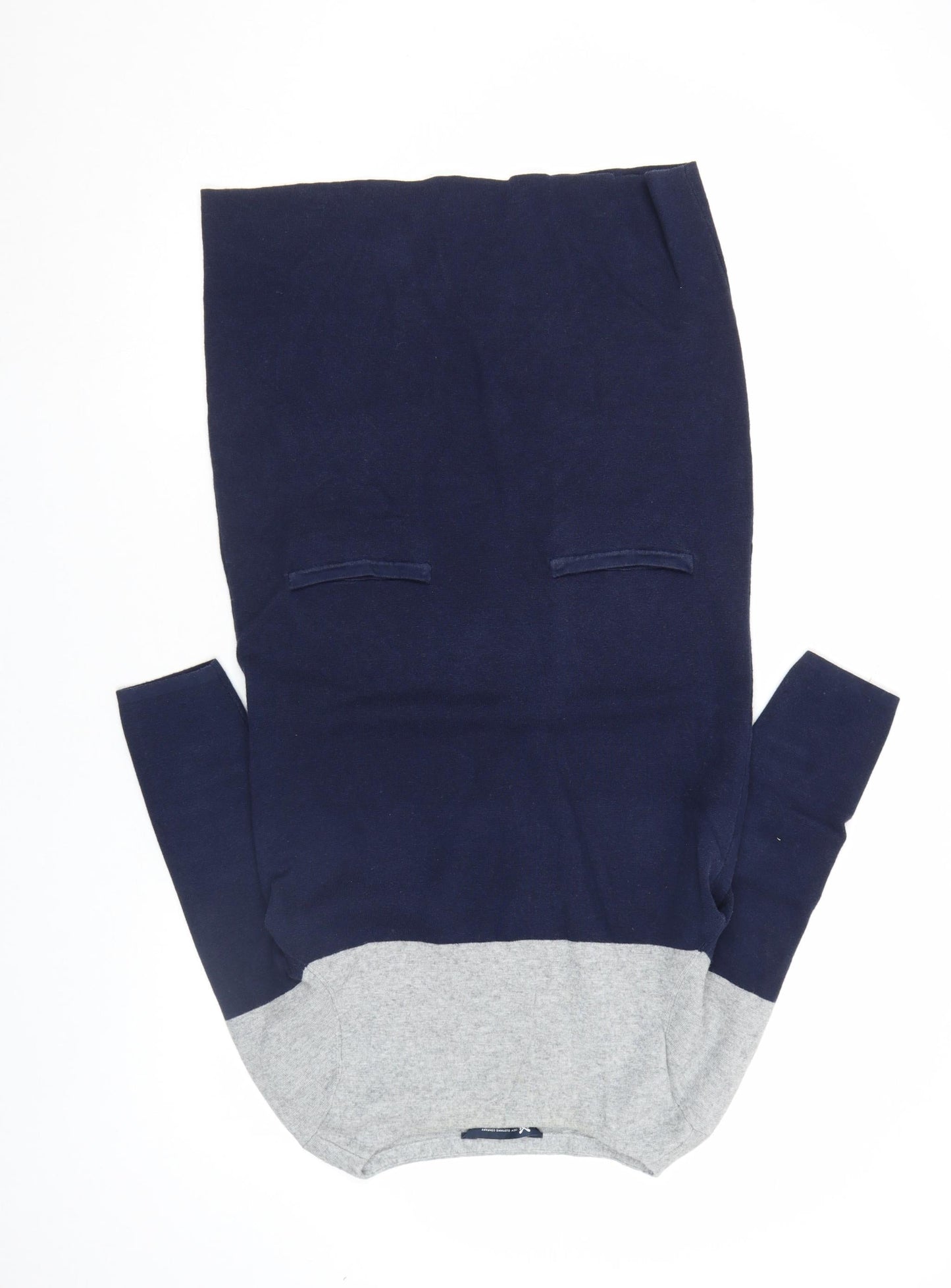 C C Clothing Company Womens Blue Grey Shift Knit Dress Size 10
