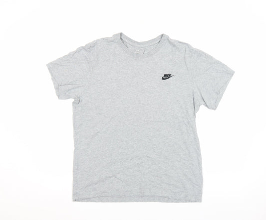 Nike Women’s Grey Basic T-Shirt Size S Crew Neck Short Sleeve
