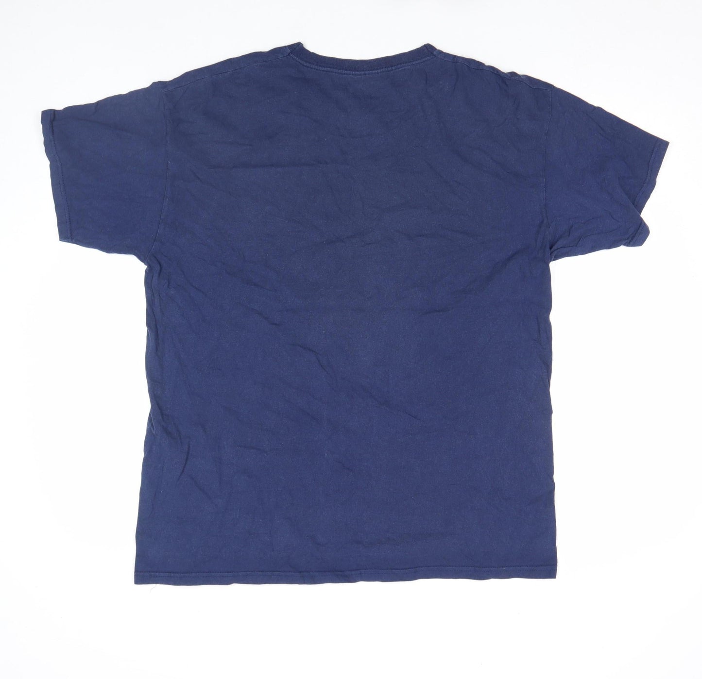 Marvel Men's Blue Deadpool Graphic Print Cotton T-Shirt XL